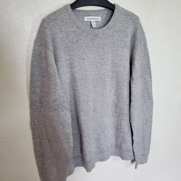 Amazon Essentials Men's Midweight Crewneck Sweater Gray Size XXL - Picture 4 of 5